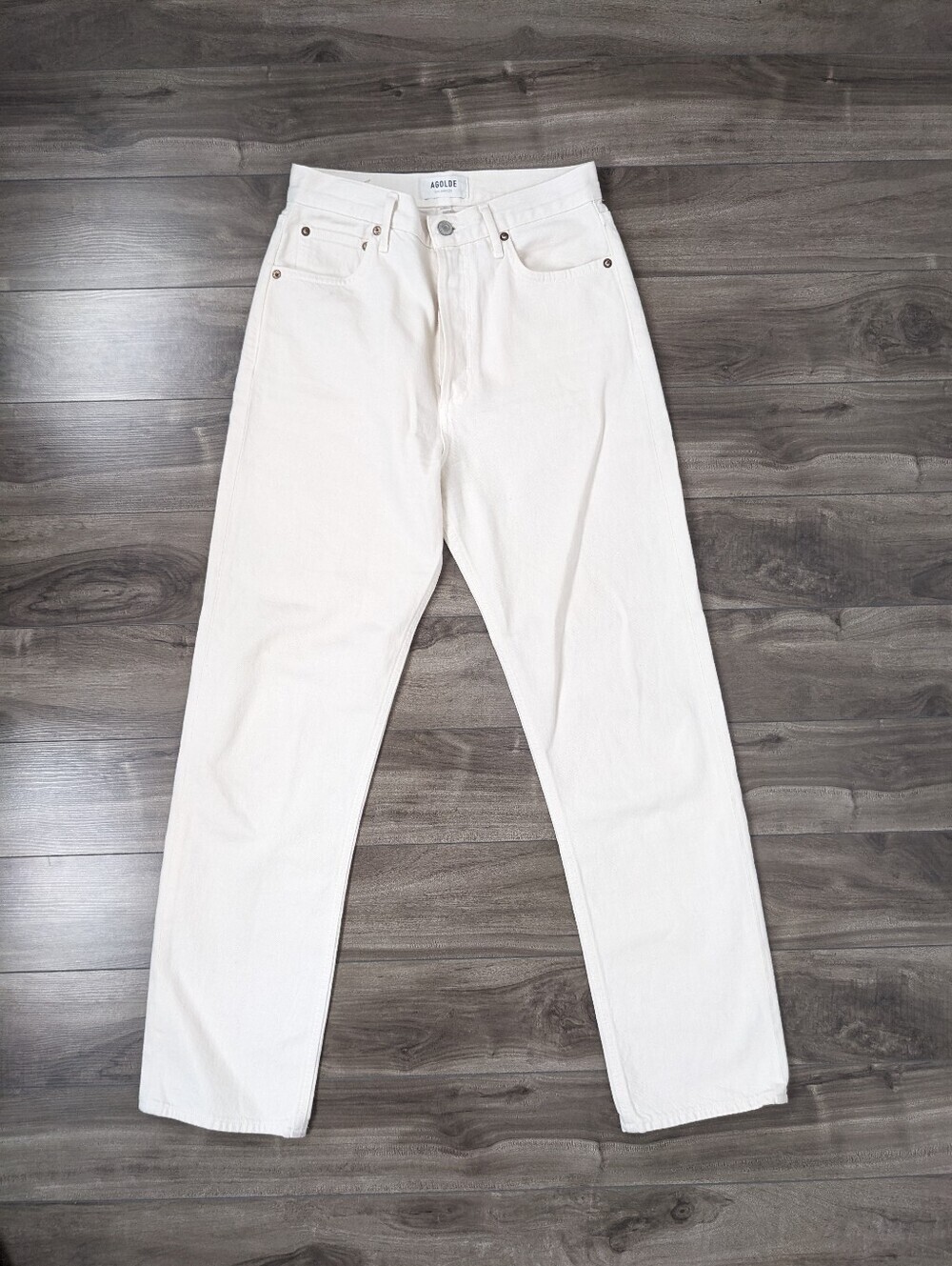 Agolde Women's Jeans Cream Coloured 90's Pinch Size 26